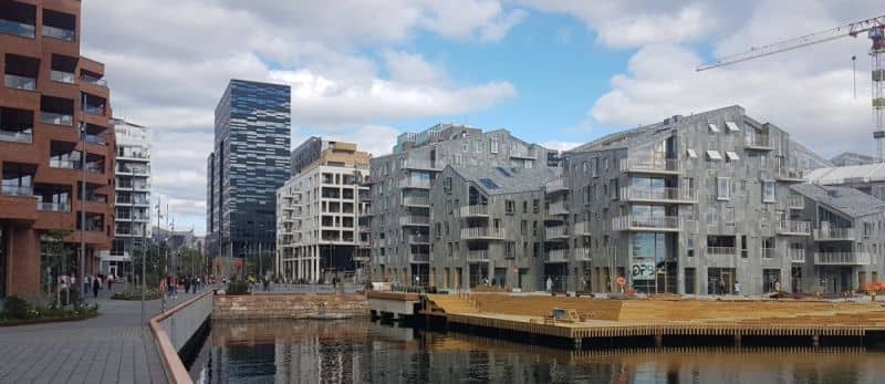 New housing in Bjørvika.
